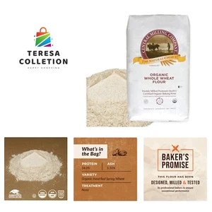Organic 100% Whole Wheat Flour – 25 lb. bag - Picture 1 of 8