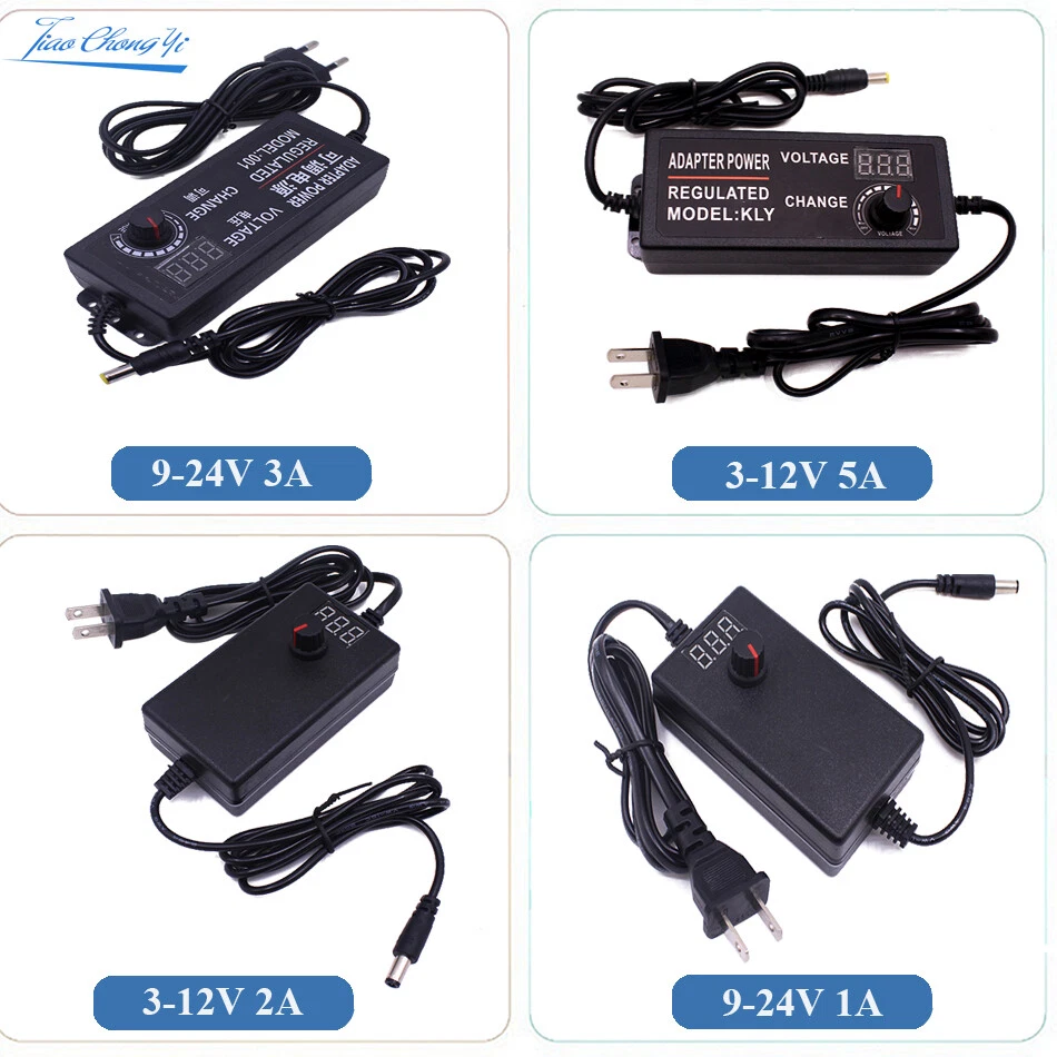 DC 3V-24V to 85-265V 2A 5A Adjustable switching Regulated power with LED Display - Image 1 of 4