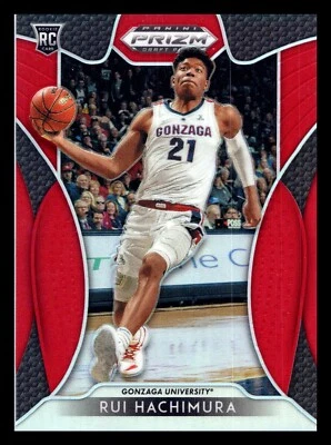 2019-20 Panini Prizm Draft Picks Red Prizm Rui Hachimura #10 Rookie RC - Image 1 of 2
