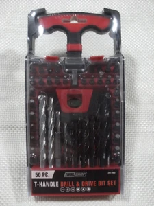 Negozio di attrezzi 50 pz. Set punte trapano e azionamento a T 242-5402 menards - nuovo e sigillato - Foto 1 di 6