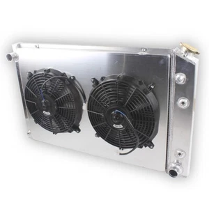 Aluminuum Radiator Fans For 73-87 Chevy C/K C10 C20 K10 K20 GMC C/K 1500 2500 V8 - Picture 1 of 8