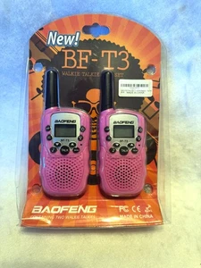 Baofeng BF-T3 Walkie Talkie Two Way Radio for Kids - 16 Channel 2 Pack - Picture 1 of 7