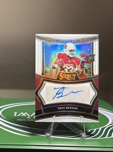 Panini Select Trey Benson 2024 automático blanco Prizm Signatures 3/35 RC #RSP-TBN - Imagen 1 de 2