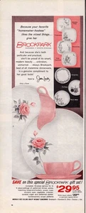 Brookpark Melmac Geschirr Vintage halbe Seite Druck Anzeige 1958 Hausfrau Gastgeberin - Bild 1 von 1