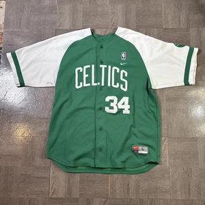 Nike NBA Paul Pierce #34 Boston Celtics Warm Up Jacket Stitched Jersey Men's L - Picture 1 of 18