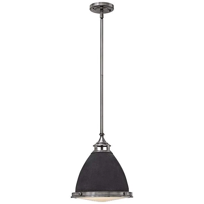 Colgante Hinkley Lighting 3126DZ Amelia 1 luz 13" ancho - zinc envejecido Foto 1 de 4