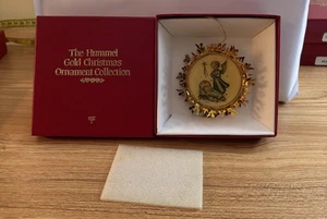 THE HUMMEL GOLDEN CHRISTMAS ORNAMENT COLLECTION " PRAYER BEFORE BATTL" YEAR 1988 - Picture 1 of 4