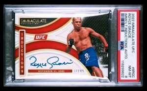 2022 Immaculate UFC Royce Gracie Hall Of Fame Inductions Auto /49 - Picture 1 of 2