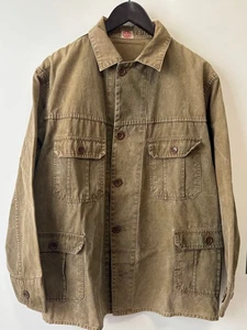 Head Light Sugar Cane Olive Coverall Duck Jacket, Size 38 - Picture 1 of 10