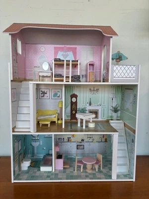 Kidcraft Wooden DIY Dollhouse and Accessories - Disassembled for shipping (M) - Image 1 of 4