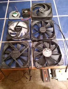 computer cooling fan Lot 7 Fans - Picture 1 of 23