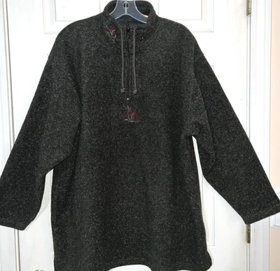 Sz Large Vtg 90s Victoria Secret Country Floral Fleece Pullover Cottage core - Image 1 of 4