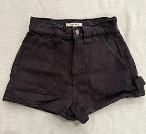 Pacsun Damen Cargoshorts, schwarz, Größe 23 Utility Carpenter - Bild 1 von 10