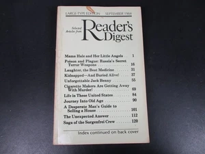 Reader's Digest Large-Type Print Edition September 1984 Vol 17 No 99 US - Picture 1 of 4