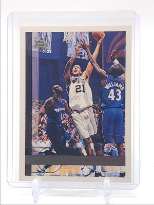 TIM DUNCAN 1997-98 TOPPS BASKETBALL ROOKIE SAN ANTONIO SPURS #115 RC Q3813 - Image 1 of 2