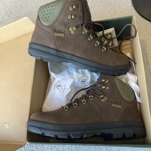 Aigle Tenere Brown Gore-Tex GTX Retro Hiking Boot UK Size 10.5 - New with box - Imagen 1 de 6