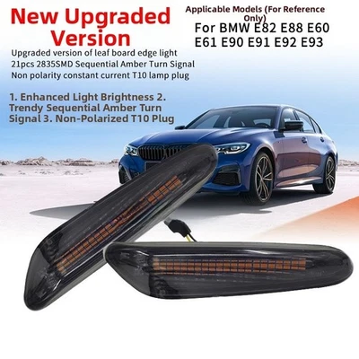 LED Side Marker Lights for BMW E90 E91 E92 E93 E46 E53 X3 E83 X1 E84 E82 2PCS - Image 1 of 4