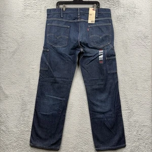 Jeans da falegname Levi's 569 larghi taglio dritto denim blu uomo taglia 36x32 larghi - Foto 1 di 9