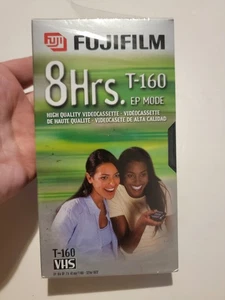 FUJIFILM T-160 EP Mode VHS Tape 8 Hours Each VHS New SEALED - Picture 1 of 3