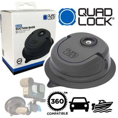 QUAD LOCK Suction Base 360 Saugfuß Scheibe Halterung Handy Actioncam  - Bild 1 von 4