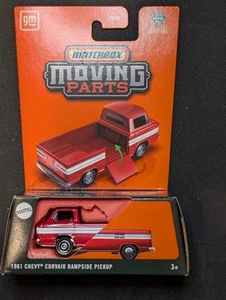 matchbox moving parts 1961 corvair rampside truck, Red. *Damaged Packaging* - Picture 1 of 3