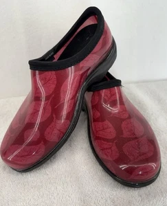 Sloggers Women's Pink Floral Garden Clogs Size 8 - Picture 1 of 9