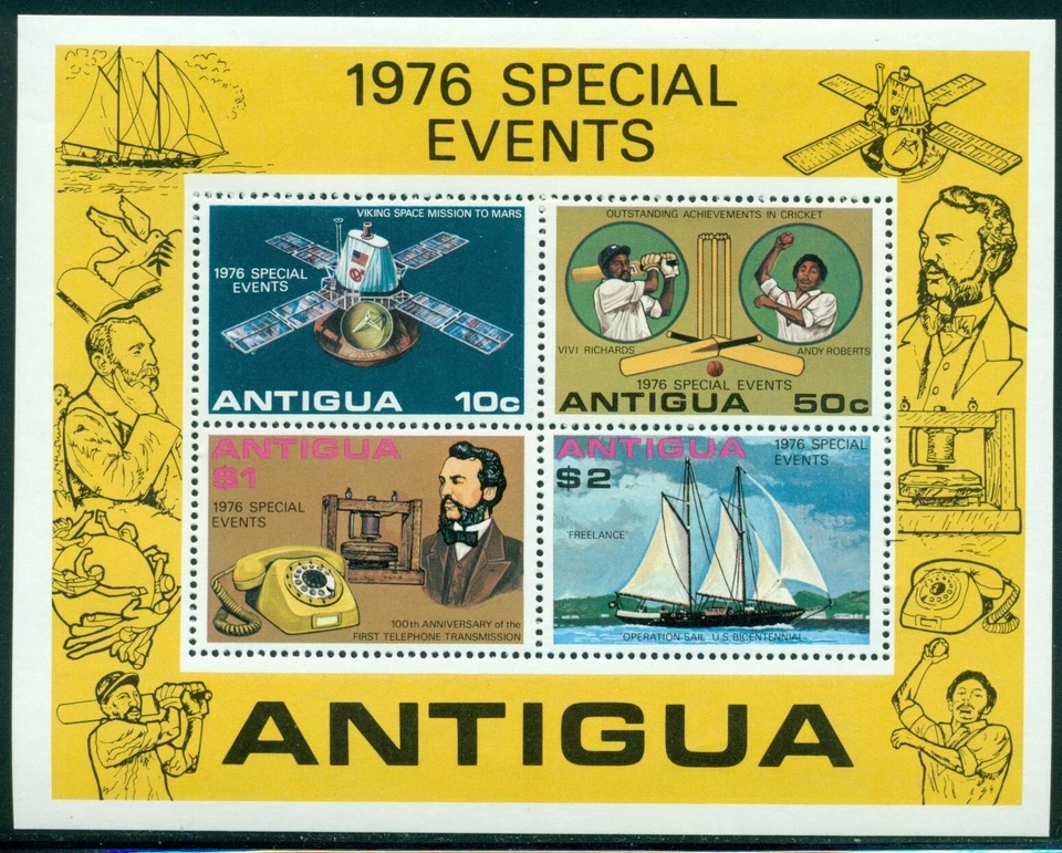 Antigua Scott #458a MNH S/S Events of 1976 CV$8+ 380959 - Image 1 of 1