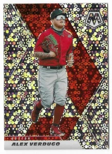2021 Panini Mosaic Quick Pitch Silver Disco Prizm #200 Alex Verdugo Red Sox SP - Picture 1 of 2