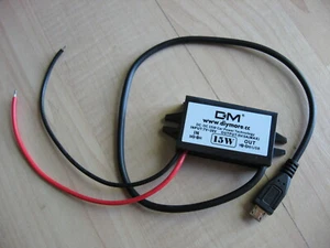 DC-DC Step Down Wandler Micro USB 12V auf 5V 3 Ampere 15 Watt versiegelt #E60AC - Bild 1 von 10