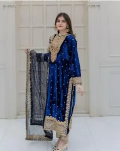 Designer Indian Pakistani Salwar Kameez Bollywood Dress Party Wear Suit wedding - Picture 1 of 15