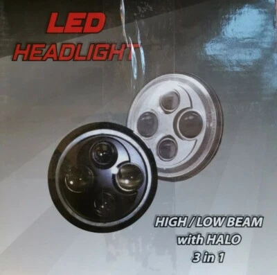 LED 7" 8700 EV Scheinwerfer Jeep Wrangler Harley Landrover STE-HD-F-7R30W-5 - Bild 1 von 4