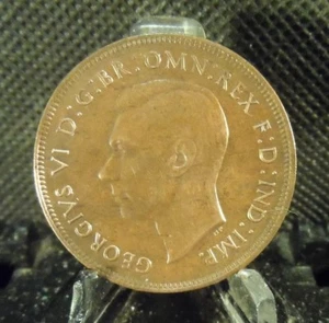 CIRCULATED 1943 1 LARGE PENNY AUSTRALIAN COIN(11419)3.. - Picture 1 of 3