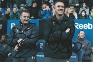 BOLTON: OWEN COYLE & SANDY STEWART SIGNED 6x4 ACTION PHOTO+COA - Picture 1 of 1
