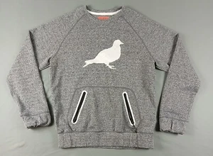 Staple Pigeon Sweatshirt Crew Neck Mens Small Gray Logo Pockets - Picture 1 of 11