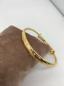 18K 18ct Lady’s Gold Filled IMPERFECT Adjustable Bracelet, Bangle Ref:-514 - Picture 1 of 5