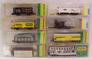 Minitrix N Gauge Various Wagons x 8 - Picture 1 of 4