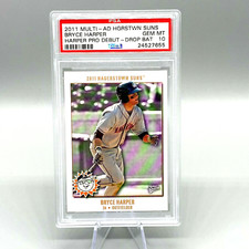 BRYCE HARPER 2011 Multi-AD Hagerstown Suns  Pro Debut PSA 10 Gem Mint 