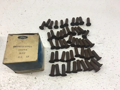 NOS 1965 - 1973 Ford Mustang Lot of 50 Retainer Rivets 62329-S - Image 1 of 4