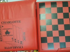 Plastic Seat Cushions 2 Mid-Atl-Bridge-Conference Charlotte NC Checkerboard - Picture 1 of 9