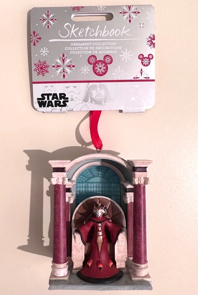 Disney Star Wars The Phantom Menace Padmé Amidala Sketchbook Christmas Ornament
