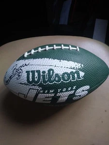 Emerson Boozer Signed NY Jets Toy Football - Bild 1 von 2