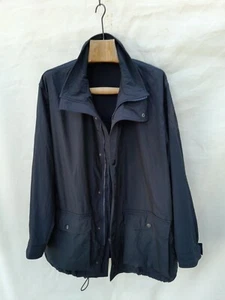 Vintage Burberrys Jacket Mens Large Black Nylon Made in Spain No Liner - Picture 1 of 17