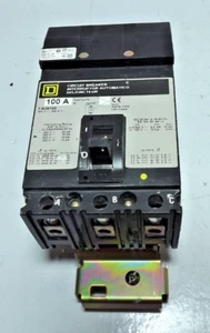 Square D Molded Case Circuit Breaker  FA36100  600VAC 3 Pole I-Line - Picture 1 of 5
