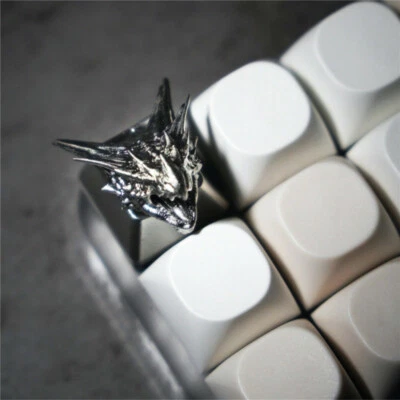 Silver Rathalos Artisan Resin Keycap - For Cherry MX Keyboard Esc Custom Made - Image 1 of 4