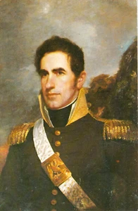 William Henry Harrison Portrait Governor of Indiana 1800-12 Vincennes Postcard - Picture 1 of 2