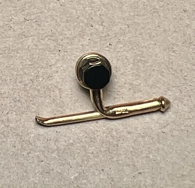 Abotoadura masculina ônix ouro 14K Tiffany & Co. *ÚNICA* - Imagem 1 de 4