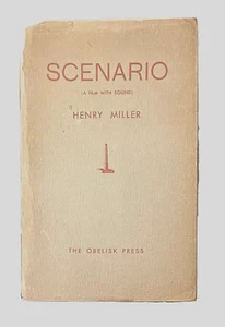 Double Signed w/ Prospectus Henry Miller SCENARIO FILM WITH SOUND First Edition - Picture 1 of 10