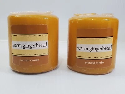 2 Candle-Lite Co. nuevas Velas perfumadas de pan de jengibre cálido 2,5x3" de alto selladas Foto 1 de 4