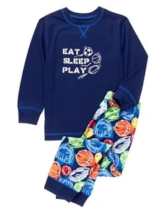 NWT Gymboree Boys Pajamas set Sport Eat Sleep Play Many Sizes - Picture 1 of 1