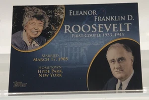 Eleanor & Franklin Roosevelt - FC 1933-45, Trading Card, Topps, 2008, MX - Bild 1 von 2